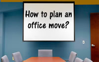 Planning office move in the meeting room
