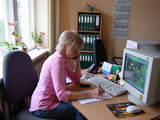 waiting for a call in the office